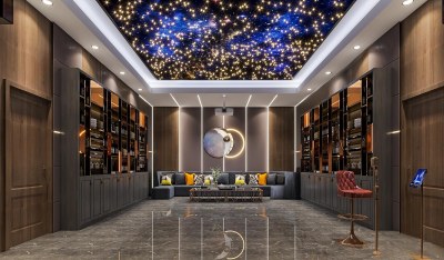 现代影音室3D模型下载